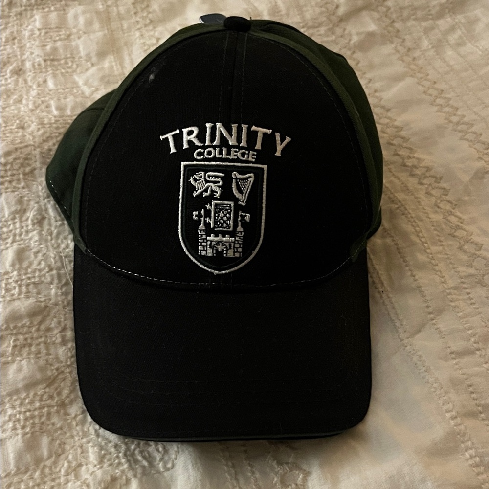 Trinity College Black and Green Hat